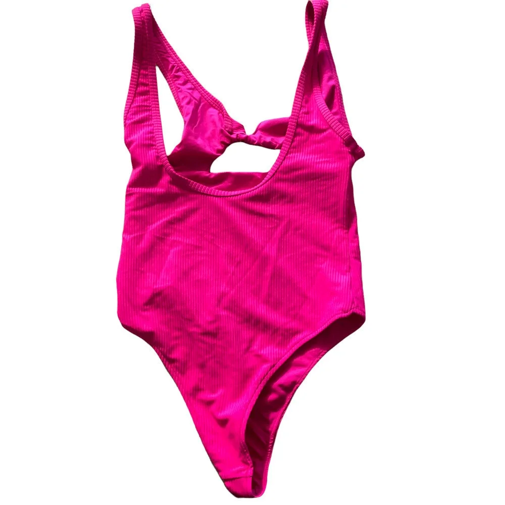 Frankies Bikinis Cody Cutout One-Piece iSwimsuit n Pink NWT Size XS